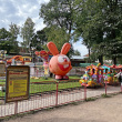 Выборг. Парк-эспланада. Городок аттракционов