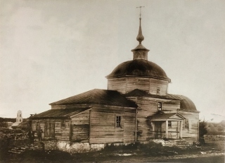Деревянный храм Рождества Христова. Фото 1910-х гг.