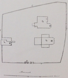 Схематичный план Троицкого монастыря. 1870 г.
